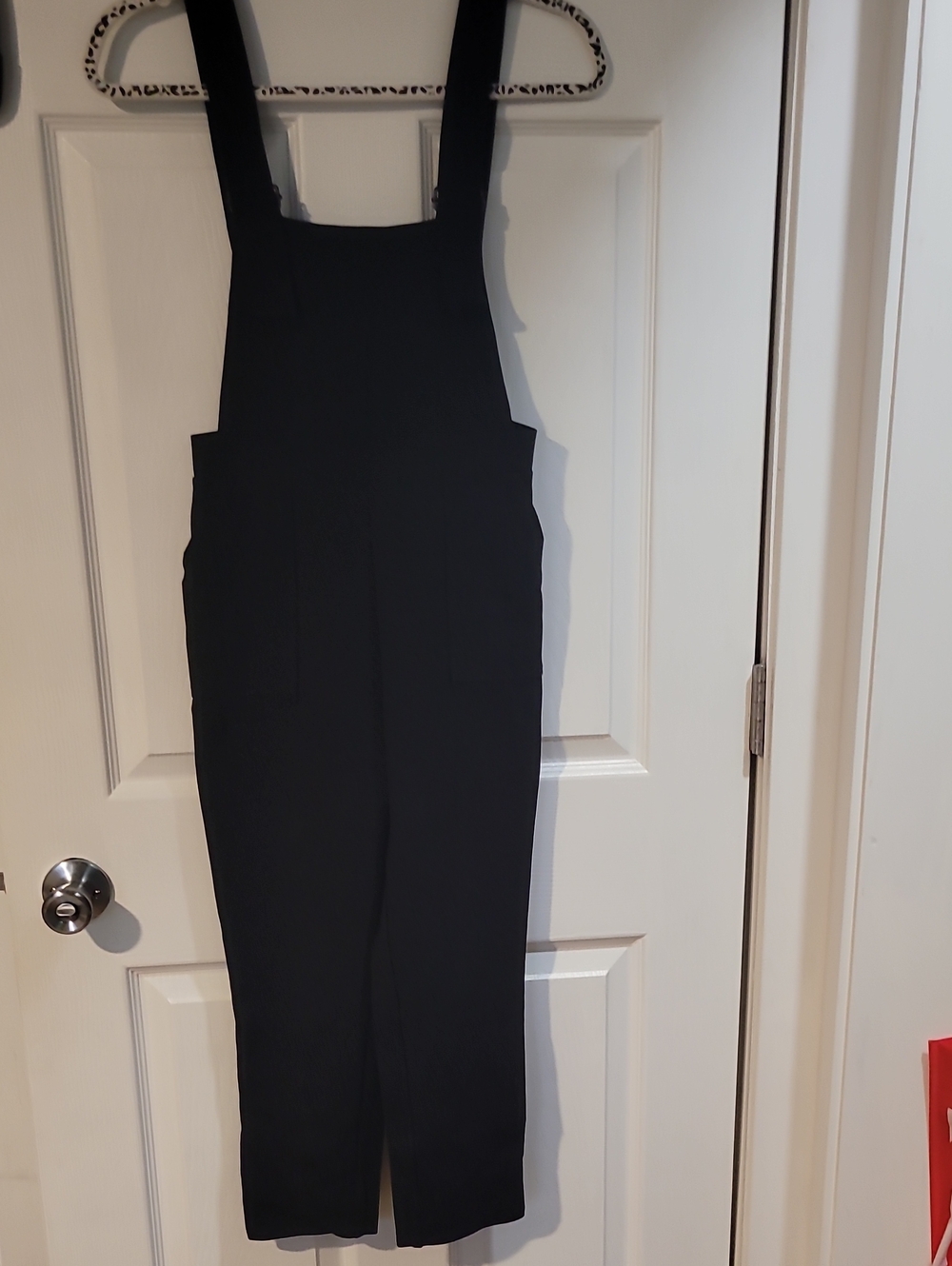 Blackmilk Black Pinafore Jumpsuit with Straight Leg